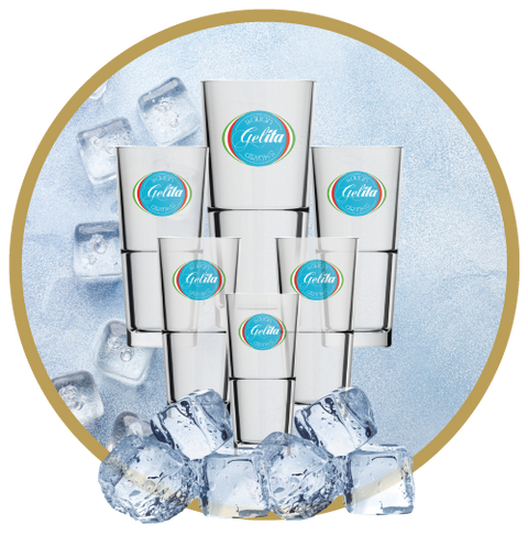 Gelita Ijskoffie Glas - per 6 stuks - 280 ml.
